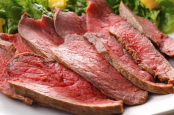 低温調理器で調理後の肉