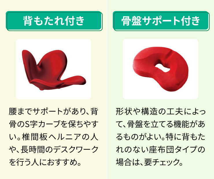 腰痛クッション　選び方