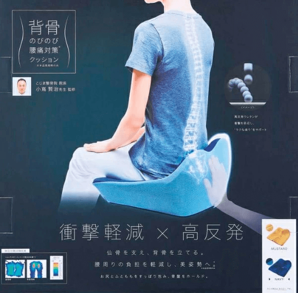 コジット　背骨のびのび腰痛対策クッション