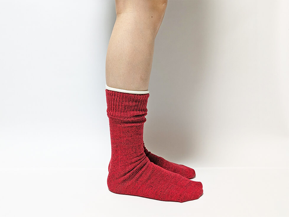 くらしきぬ お手軽冷えとり靴下 重ね履き2足セット